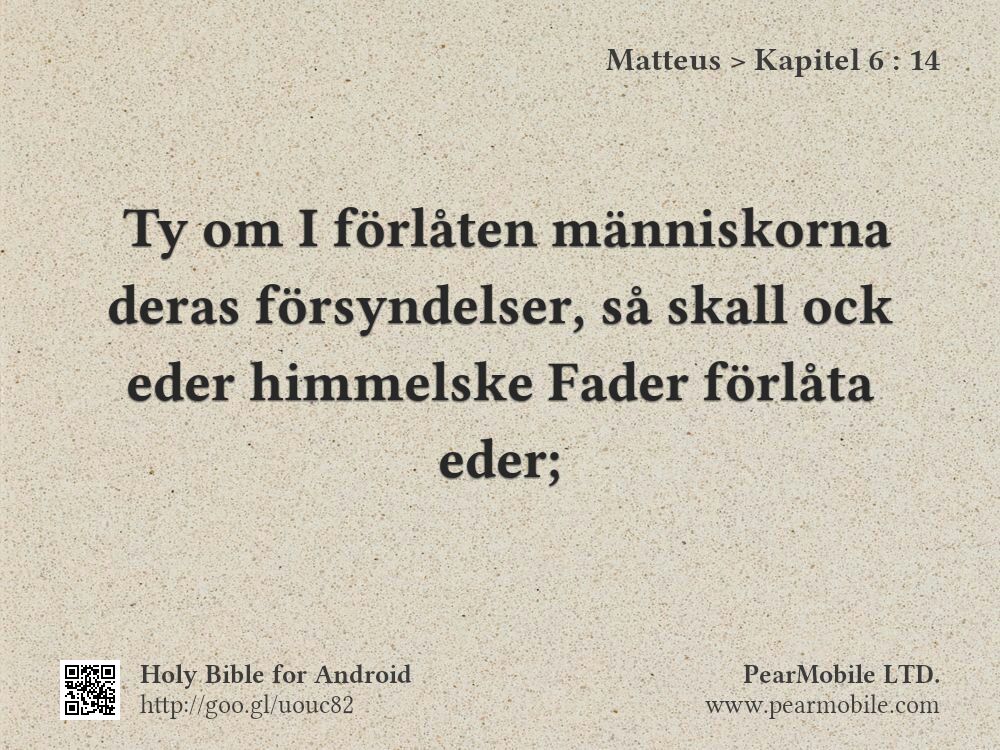 Matteus, Kapitel 6:14